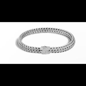 JOHN HARDY Classic Silver and Diamond Bracelet